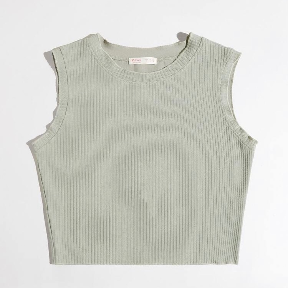 Romwe Light Green Top